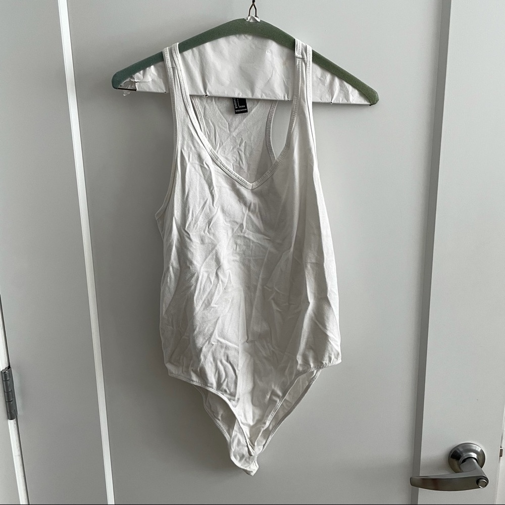 white tank top body suit